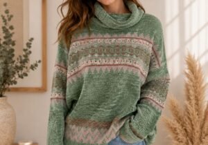 Poleron Chenille Con Diseño