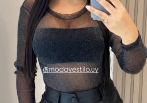 Bodys Traslucido Lurex
